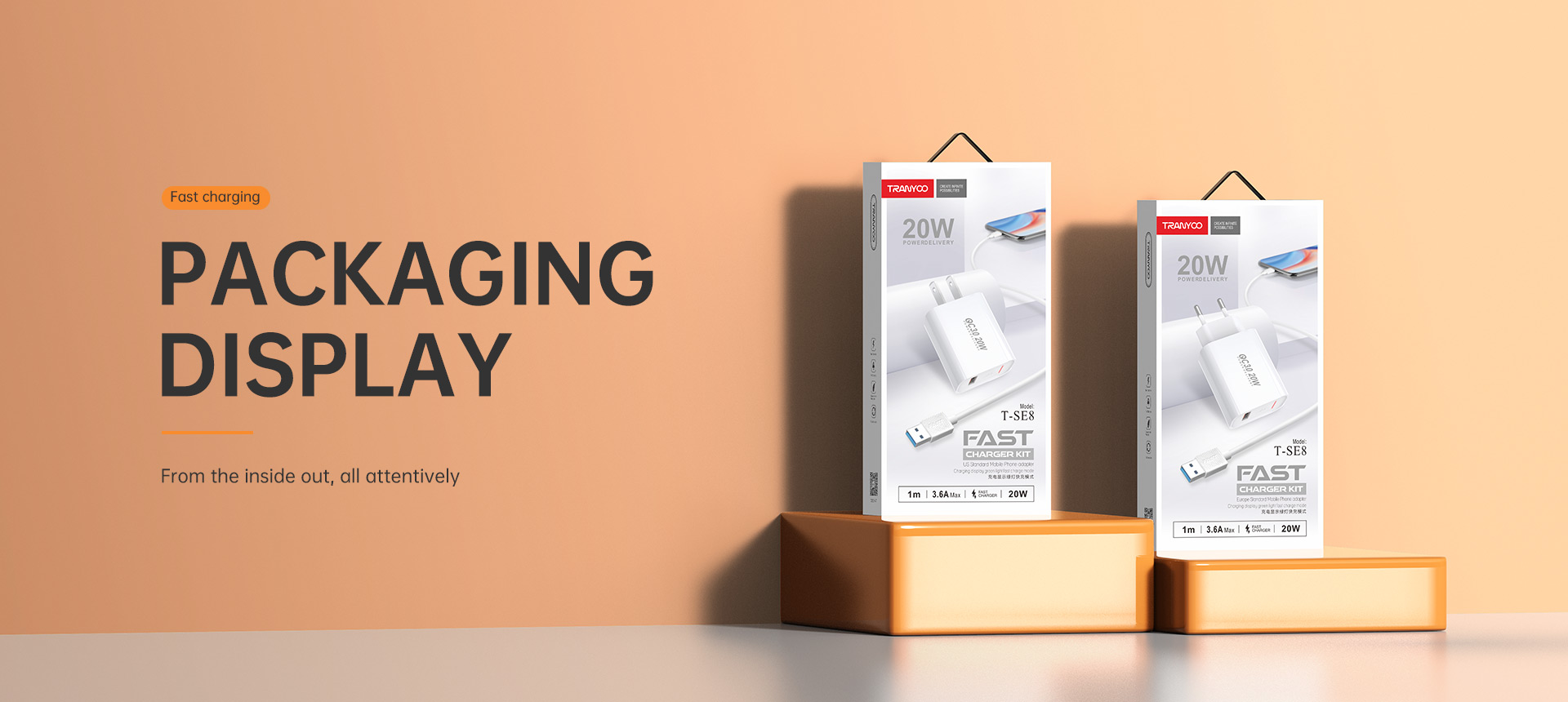 شارژر دیواری ترانیو SE8(اپل-لایتنینگ)