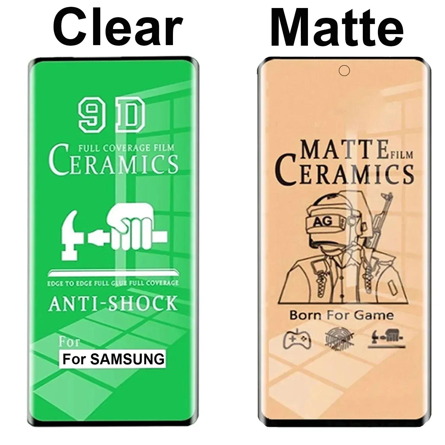 گلس و محافظ صفحه سرامیکی گوشی های سامسونگ سری Note