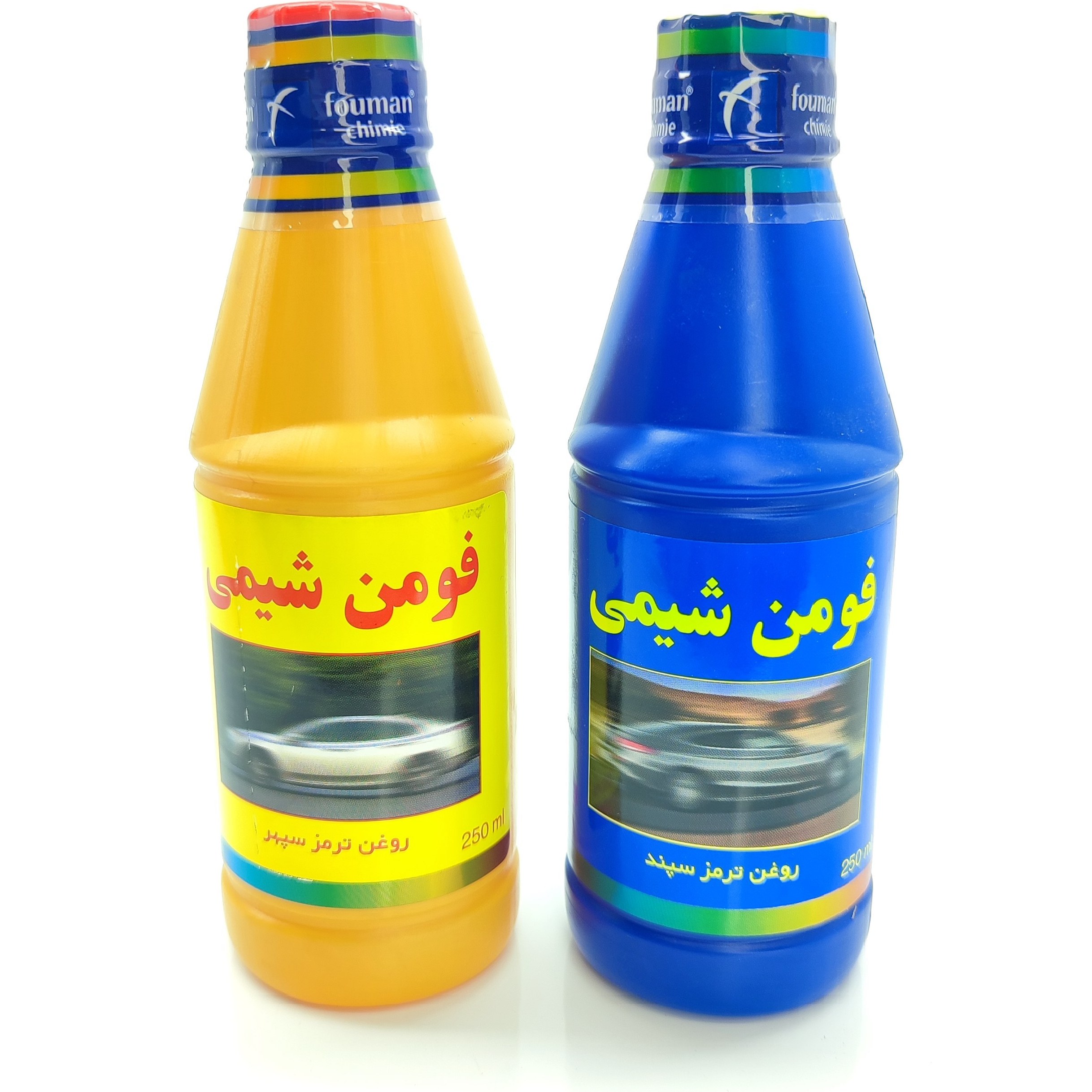 روغن ترمز فومن شیمی آبی و زرد DOT3 , DOT4