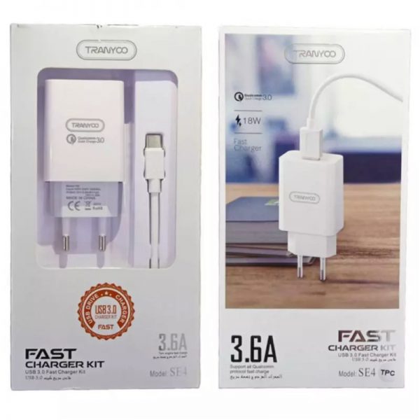 شارژر دیواری ترانیو SE4(تایپ سی)
