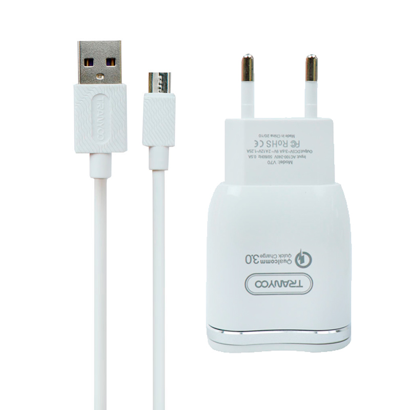 شارژر دیواری ترانیو V70(میکرو USB)