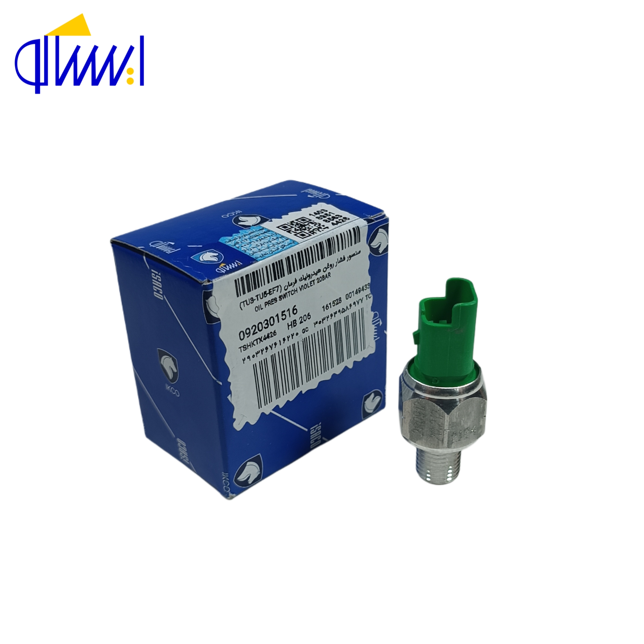 سنسور فشار روغن هیدرولیک فرمان 20 بار (-TU3-TU5-EF7) ایساکو 0920301516